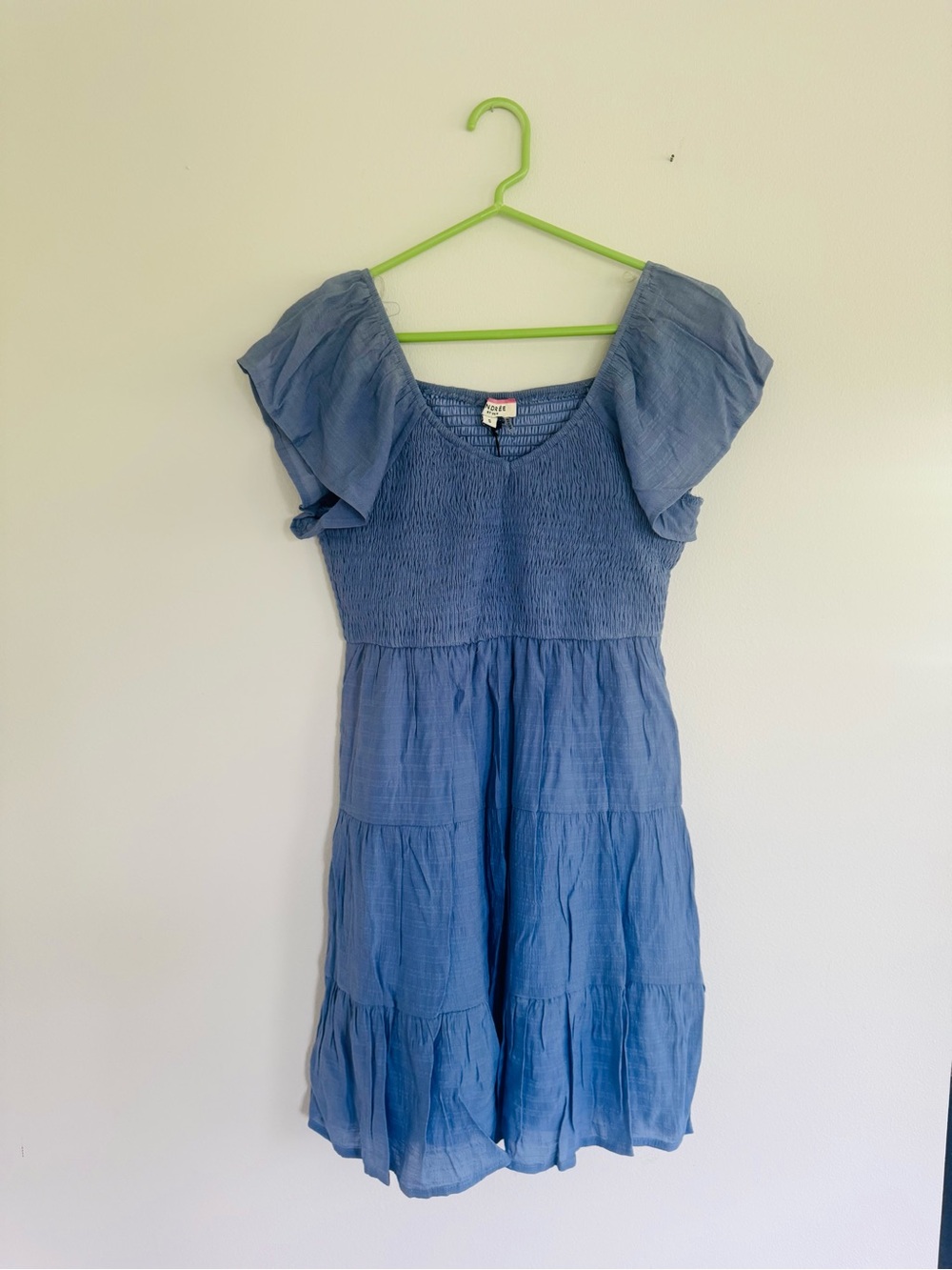 NEW “ANDRÉE BY UNIT” Light Blue Smocked Dress